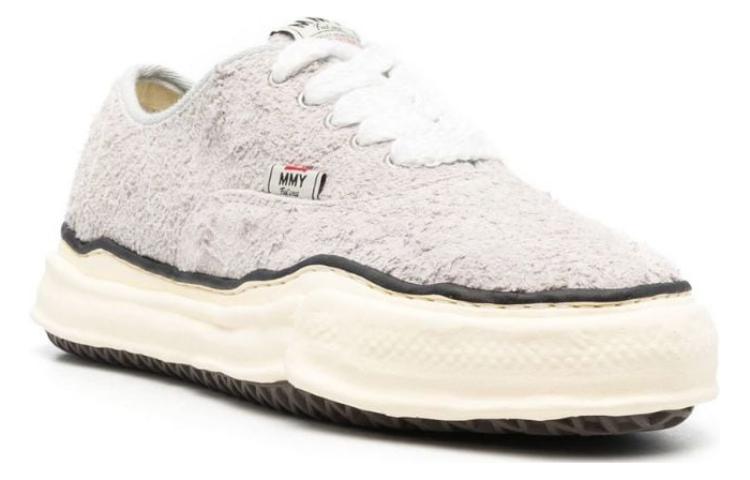 Order Maison Mihara Yasuhiro Baker OG 全掌断裂绒面低帮鞋 '白色' A09FW726