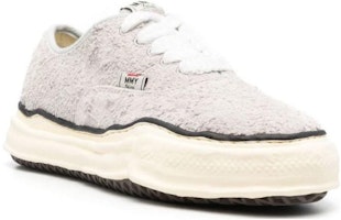 Maison Mihara Yasuhiro Baker OG Sol Suede Putih Rendah 'Rusak' A09FW726 Order Maison Mihara Yasuhiro Baker OG Sol Suede Putih Rendah 'Rusak' A09FW726