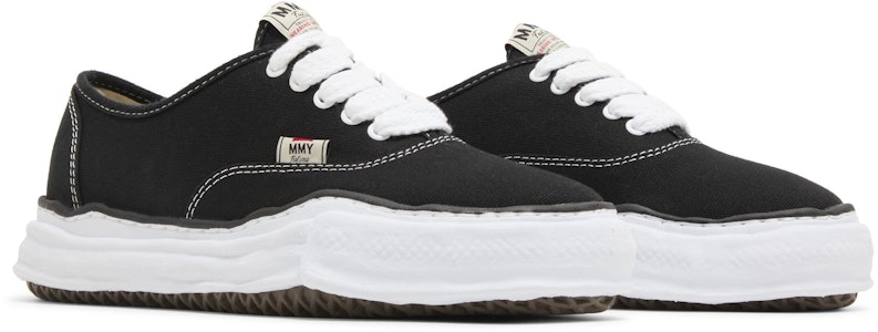 Maison Mihara Yasuhiro Baker Suela OG Lona Baja 'Negro' A02FW704-BLACK Cheap Maison Mihara Yasuhiro Baker Suela OG Lona Baja 'Negro' A02FW704-BLACK