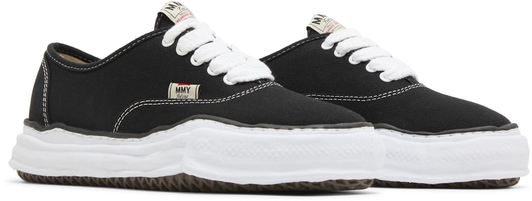 미하라 야스히로 블랙 캔버스 스니커즈 (A02FW704) A02FW704-BLACK Cheap 미하라 야스히로 블랙 캔버스 스니커즈 (A02FW704) A02FW704-BLACK