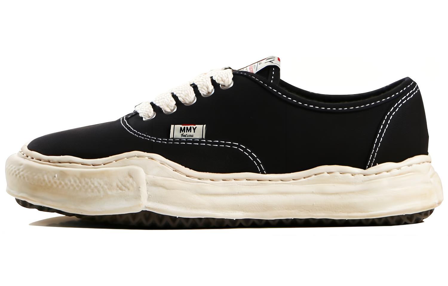 MAISON MIHARA YASUHIRO BAKER ORIGINAL LOW TOP CANVAS SNEAKER 'black' A07FW719