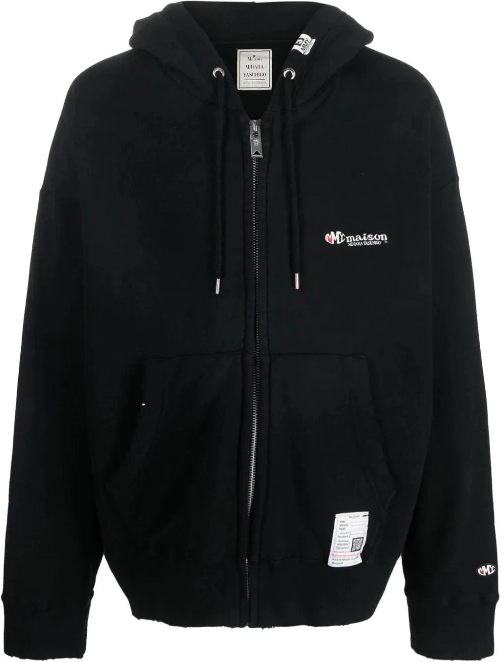 maison-mihara-yasuhiro-black-hooded-loose-fit-embroidered-logo-jacket-j11-pk-511-black