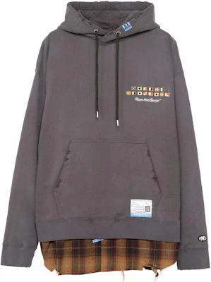 Maison Mihara Yasuhiro 黑色字母印花宽松连帽卫衣 A11HD612-BLACK Buy Maison Mihara Yasuhiro 黑色字母印花宽松连帽卫衣 A11HD612-BLACK
