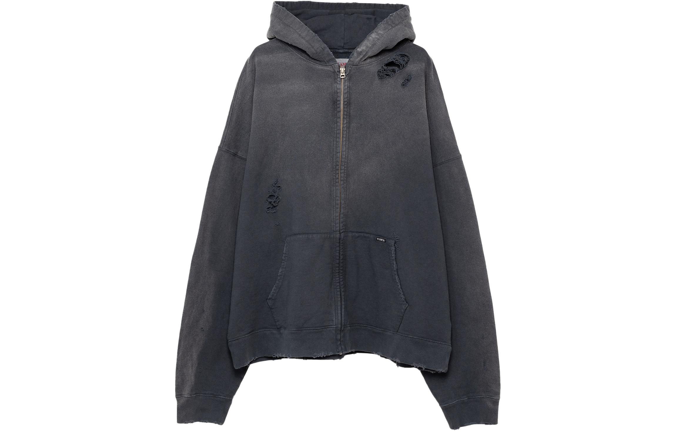 Maison Mihara Yasuhiro Black Pullover Hoodie Solid Color Long Sleeve I12HD501-BLACK