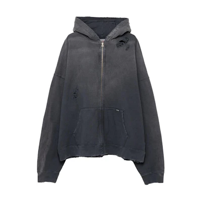 Maison Mihara Yasuhiro Black Pullover Hoodie Solid Color Long Sleeve I12HD501-BLACK
