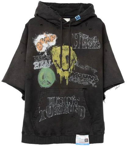 maison-mihara-yasuhiro-black-short-sleeve-hoodie-with-letter-print-a11-hd-592-black