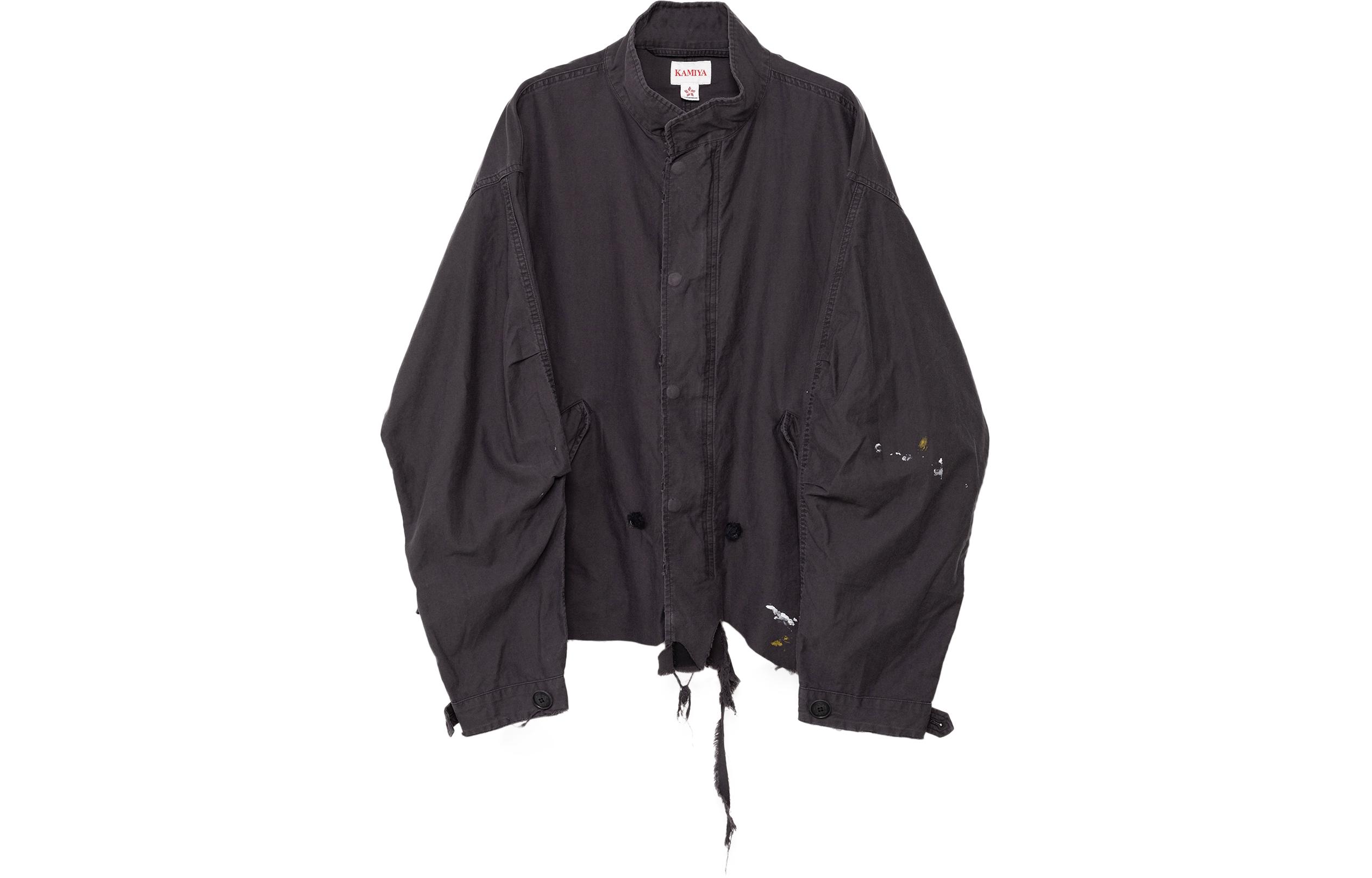 Maison Mihara Yasuhiro Blue Gray Raglan Sleeve Zip Jacket Men A11BL011-BLUEGRAY