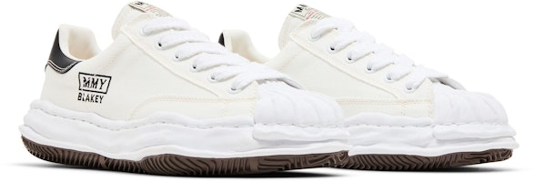 Maison Mihara Yasuhiro Blakey OG Sole Kanvas Rendah 'Putih' A08FW735-WHITE Cheap Maison Mihara Yasuhiro Blakey OG Sole Kanvas Rendah 'Putih' A08FW735-WHITE