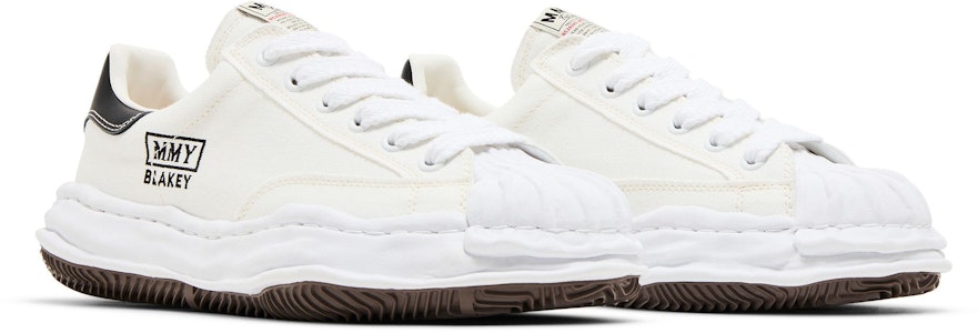 Maison Mihara Yasuhiro Blakey OG 帆布低帮鞋 '白色' A08FW735-WHITE Cheap Maison Mihara Yasuhiro Blakey OG 帆布低帮鞋 '白色' A08FW735-WHITE