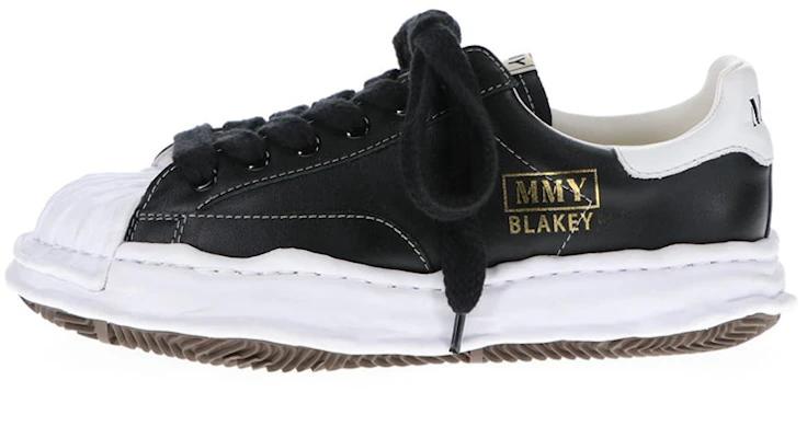 Maison Mihara Yasuhiro Blakey OG Sole Kulit Rendah 'Hitam Putih' A06FW702 Buy Maison Mihara Yasuhiro Blakey OG Sole Kulit Rendah 'Hitam Putih' A06FW702