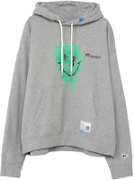 Maison Mihara Yasuhiro Cartoon Smile Hoodie Pullover Long Sleeve Gray A11HD711-GRAY Maison Mihara Yasuhiro Cartoon Smile Hoodie Pullover Long Sleeve Gray A11HD711-GRAY