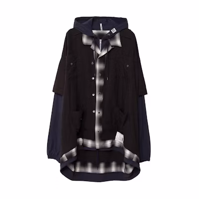 Maison Mihara Yasuhiro Color-Block Hooded Zip-Up Jacket 1320629M14501