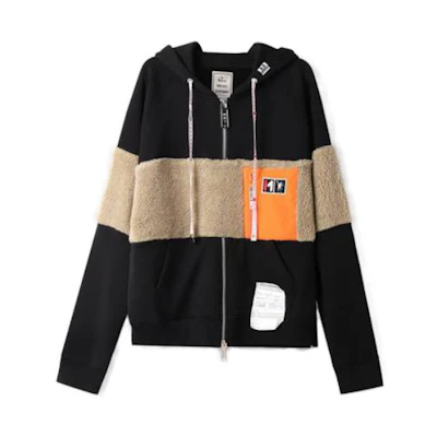 Maison Mihara Yasuhiro Colorblock Fitted Long-Sleeve Jacket Black () G12BM101-BLACK