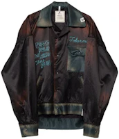 Maison Mihara Yasuhiro Distressed Letter Print Loose Jacket Men’s Black J11BL062-BLACK Maison Mihara Yasuhiro Distressed Letter Print Loose Jacket Men’s Black J11BL062-BLACK