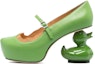 Buy Maison Mihara Yasuhiro Duck Heel Pumps 'Hijau' B10FW706