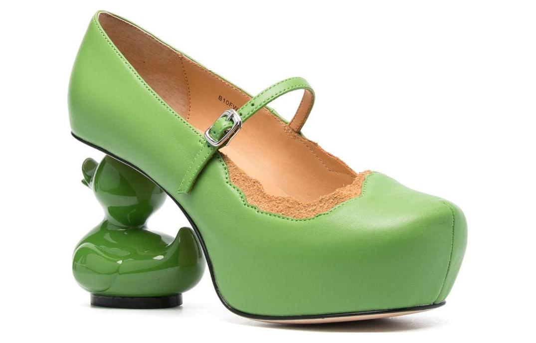 Order MIHARA YASUHIRO三原康裕 皮革 百搭時尚 異形跟 高跟鞋 10cm 女款 綠色