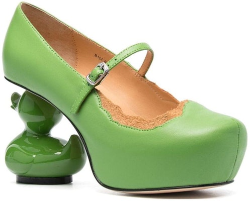 Maison Mihara Yasuhiro Duck Heel Pumps 'Hijau' B10FW706 Order Maison Mihara Yasuhiro Duck Heel Pumps 'Hijau' B10FW706
