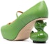 Shop Maison Mihara Yasuhiro Duck Heel Pumps 'Hijau' B10FW706