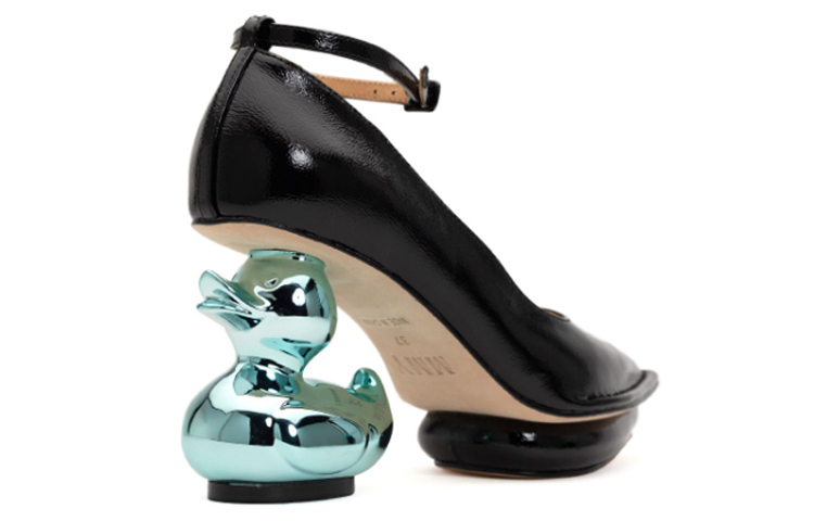 Shop Maison MIHARA YASUHIRO Duck Heel Hijau Wanita B11FW707
