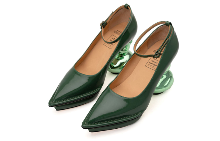 Sizing Maison MIHARA YASUHIRO Duck Heel Hijau Wanita B11FW707