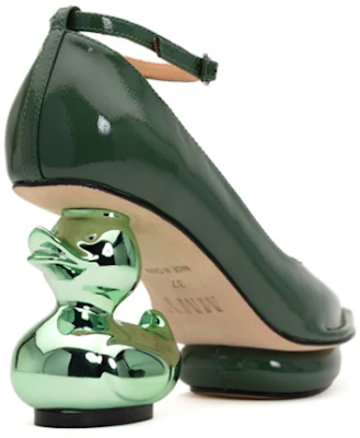 Maison MIHARA YASUHIRO Duck Heel Hijau Wanita B11FW707 Cheap Maison MIHARA YASUHIRO Duck Heel Hijau Wanita B11FW707