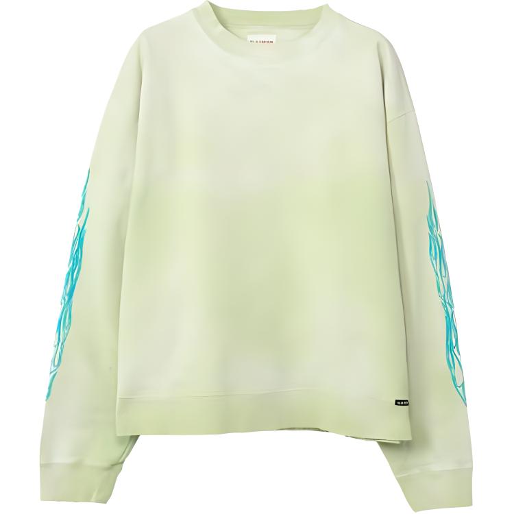 Maison Mihara Yasuhiro Fire Printed Crewneck Sweatshirt Purple - G12PO056-PURPLE