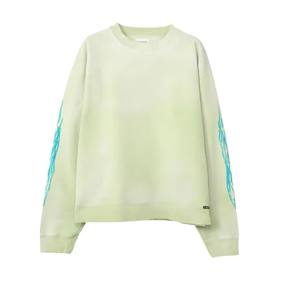 Maison Mihara Yasuhiro Fire Printed Crewneck Sweatshirt Purple - G12PO056-PURPLE