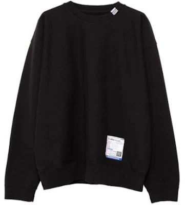 Maison Mihara Yasuhiro French Terry Pullover Sweatshirt Black Loose Fit I12PO502-BLACK Buy Maison Mihara Yasuhiro French Terry Pullover Sweatshirt Black Loose Fit I12PO502-BLACK
