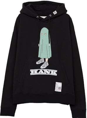 Maison Mihara Yasuhiro FW23 黑色字母寬鬆連帽衫 男士套頭衛衣 A11HD723-BLACK Buy Maison Mihara Yasuhiro FW23 黑色字母寬鬆連帽衫 男士套頭衛衣 A11HD723-BLACK