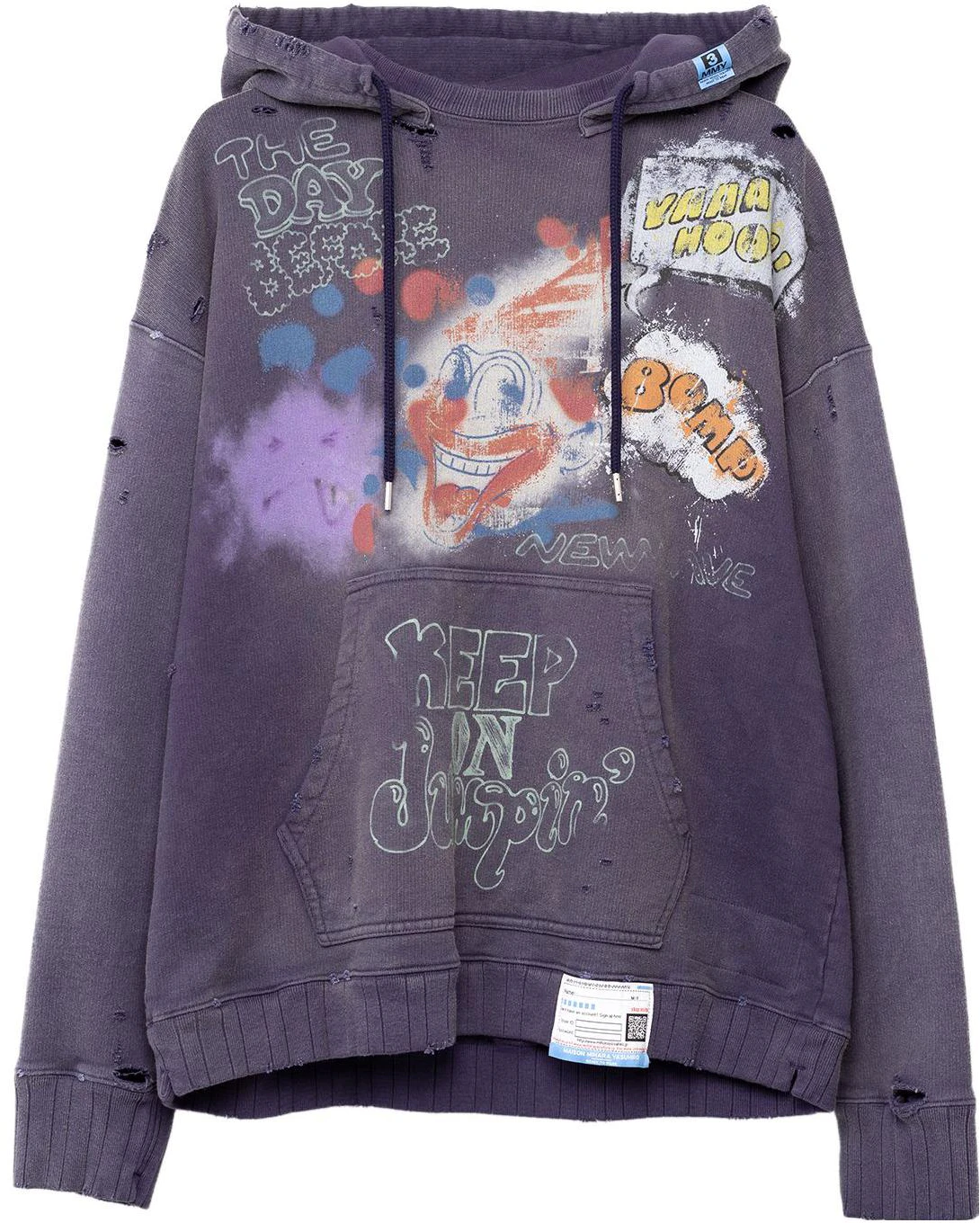 maison-mihara-yasuhiro-fw-23-smiley-face-loose-fit-hoodie-purple-retro-style-a11-hd-591-purple