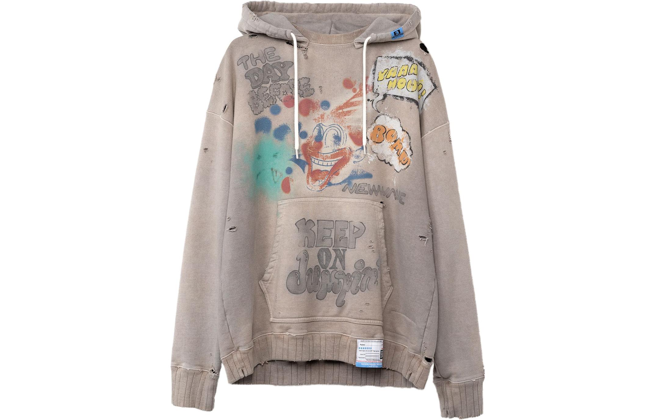 Maison Mihara Yasuhiro FW23 Souvenir Skull Print Zip Jacket Blue Menswear J11BL061-BLUE