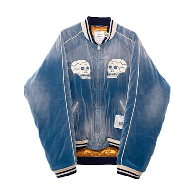 Maison Mihara Yasuhiro FW23 Zip Collar Indigo Long Sleeve Jacket A11BL021-INDIGO