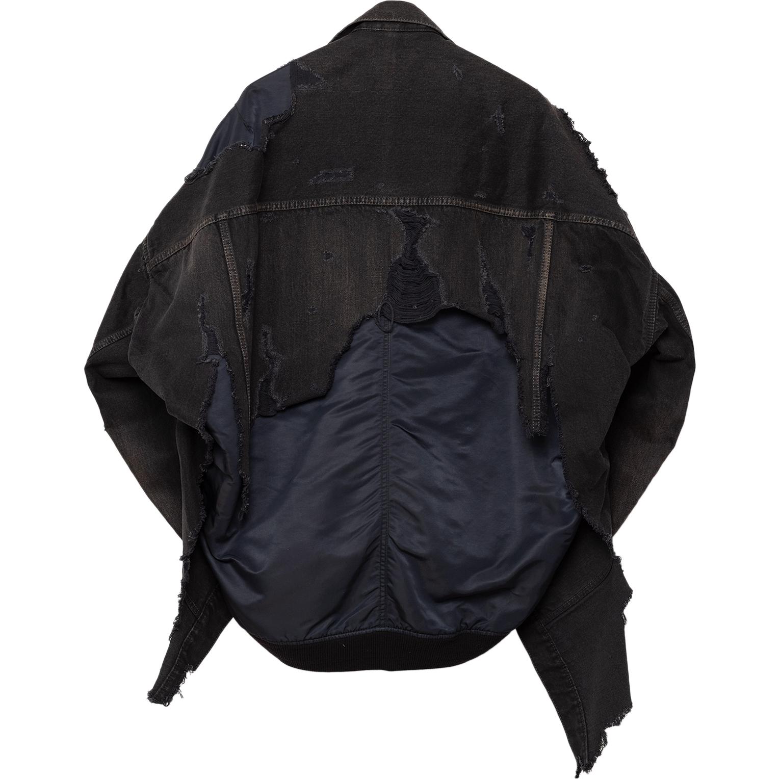 Maison Mihara Yasuhiro FW24  Retro Layered Denim Jacket Black J13BL121-BLACK 圖 3