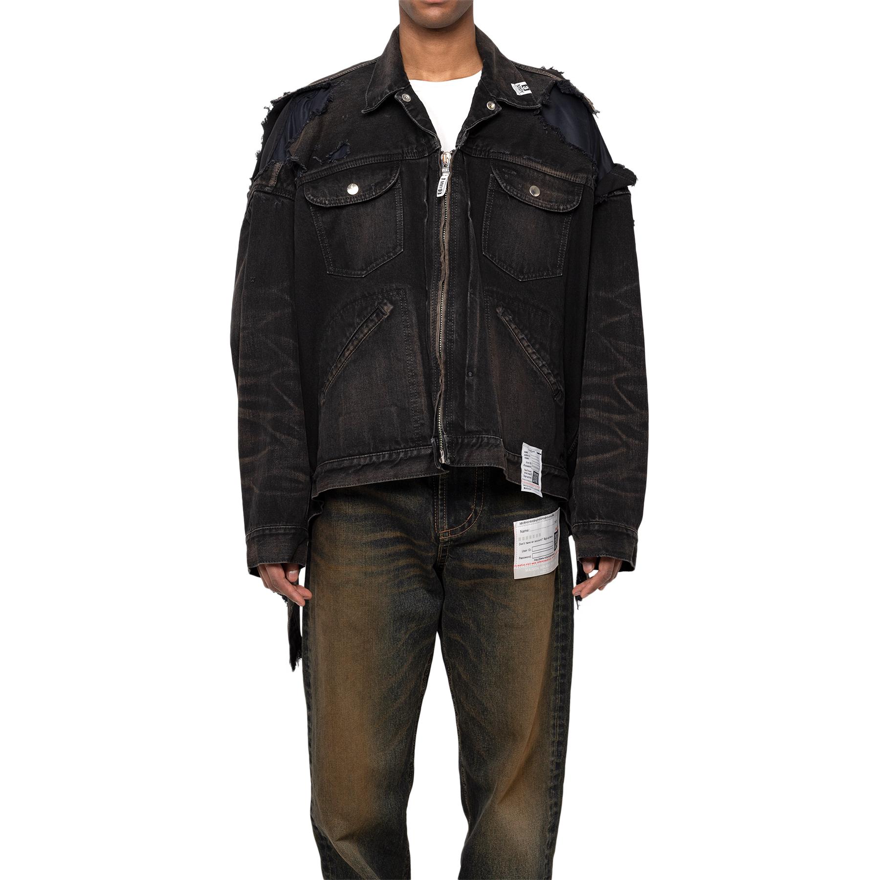 Maison Mihara Yasuhiro FW24  Retro Layered Denim Jacket Black J13BL121-BLACK 圖 4