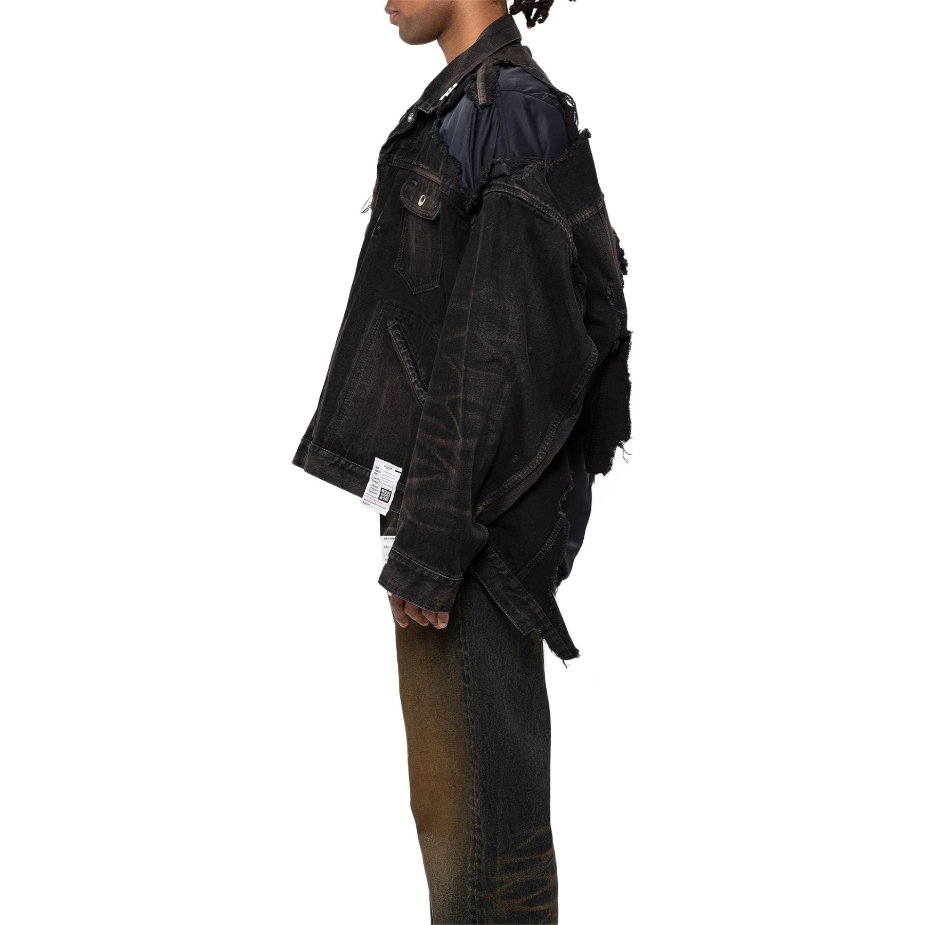 Maison Mihara Yasuhiro FW24  Retro Layered Denim Jacket Black J13BL121-BLACK 圖 6