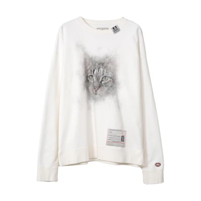 Maison Mihara Yasuhiro FW24 Animal Embroidered Gray Hoodie Men’s Casual Wear A13HD651-GRAY