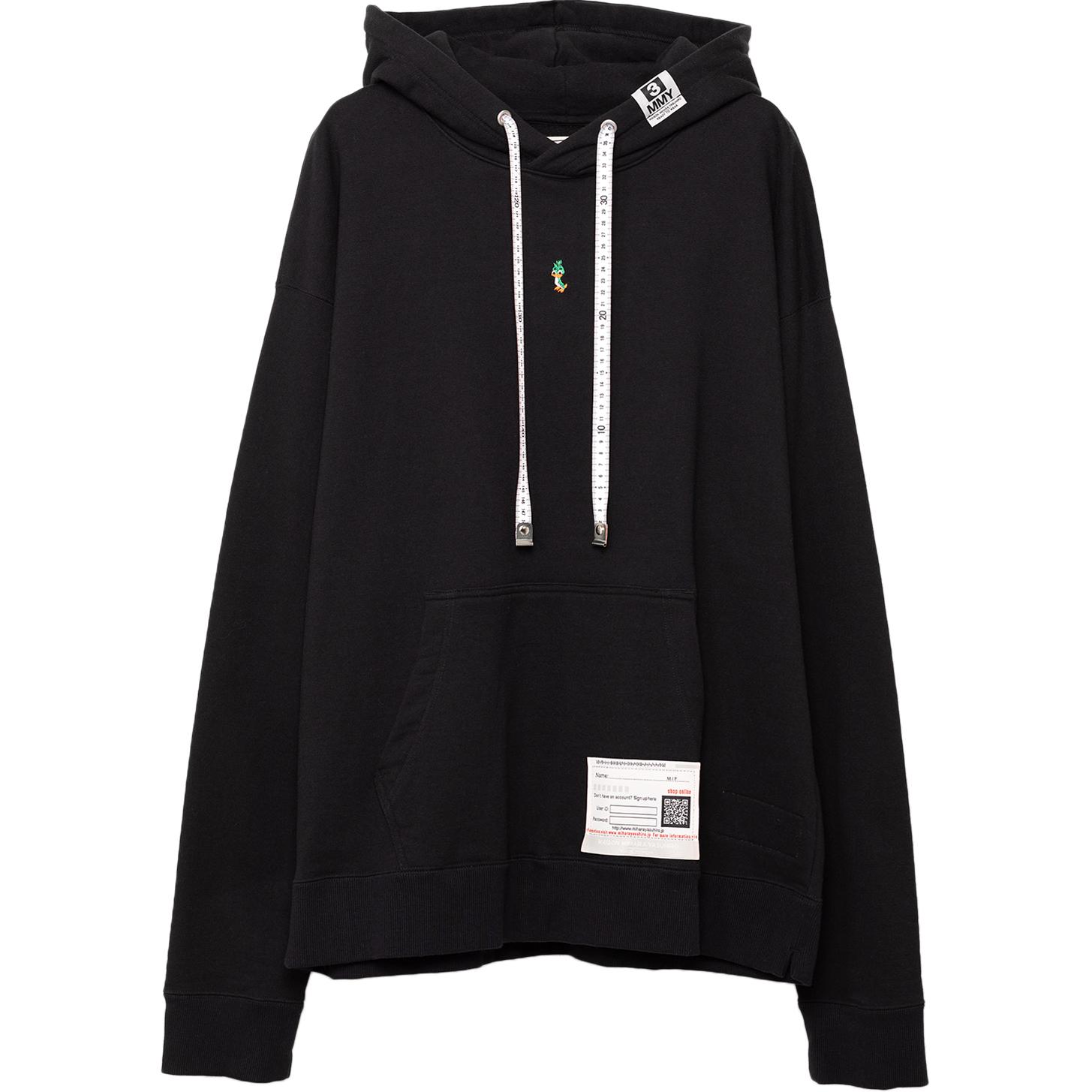 Maison Mihara Yasuhiro FW24 Animal Embroidered Hoodie Black Casual Wear A13HD651-BLACK