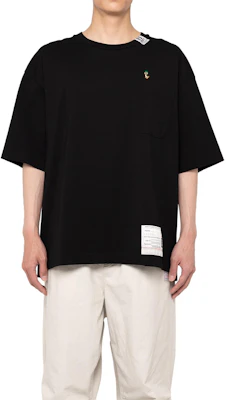 Maison Mihara Yasuhiro FW24 動物刺繡黑色休閒圓領男士T恤 A13TS631-BLACK Shop Maison Mihara Yasuhiro FW24 動物刺繡黑色休閒圓領男士T恤 A13TS631-BLACK