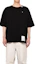Shop Maison Mihara Yasuhiro FW24 動物刺繡黑色休閒圓領男士T恤 A13TS631-BLACK