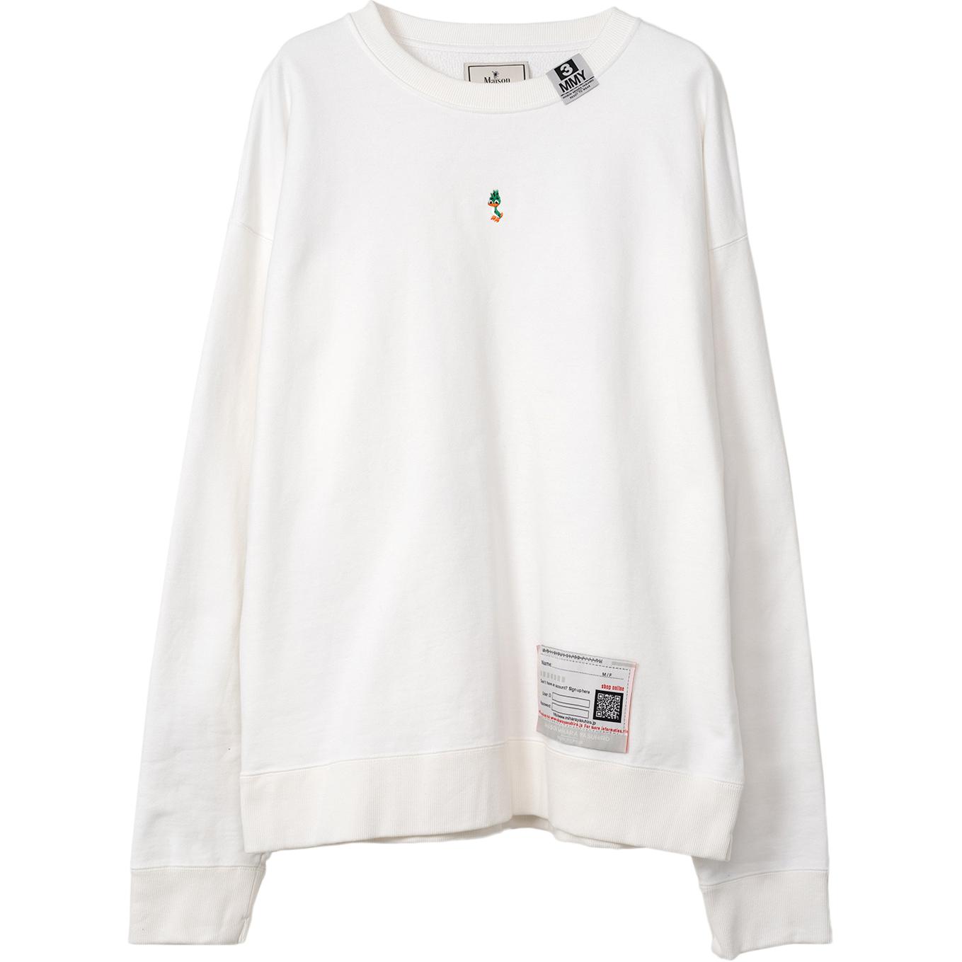 Maison Mihara Yasuhiro FW24 Black Animal Embroidered Crewneck Sweatshirt A13PO652-BLACK