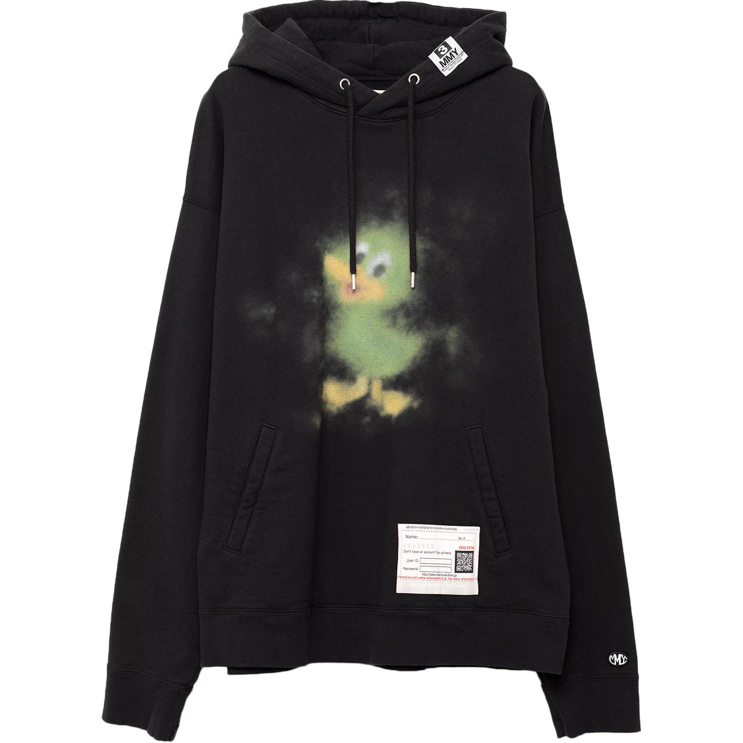 Maison Mihara Yasuhiro FW24 Cartoon Print Black Hoodie  Casual Long Sleeve A13HD661-BLACK 圖 2
