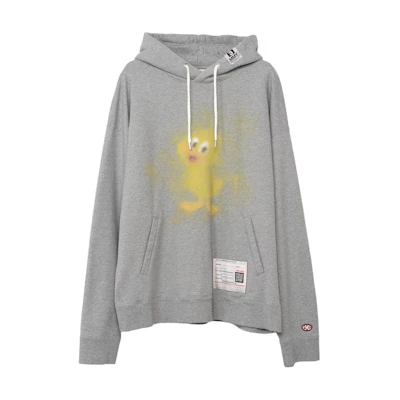 Maison Mihara Yasuhiro FW24 Cartoon Print Hoodie White Casual Sweatshirt A13HD661-WHITE