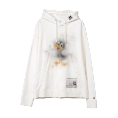 Maison Mihara Yasuhiro FW24 Embroidered Animal Hoodie White Casual Long Sleeve A13HD651-WHITE