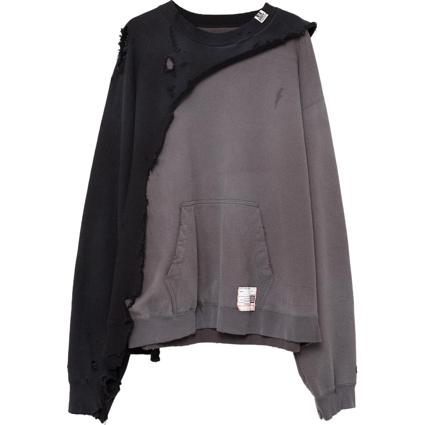 Maison Mihara Yasuhiro FW24 Layered Pilot Oversized Jacket Black Menswear A13BL053-BLACK