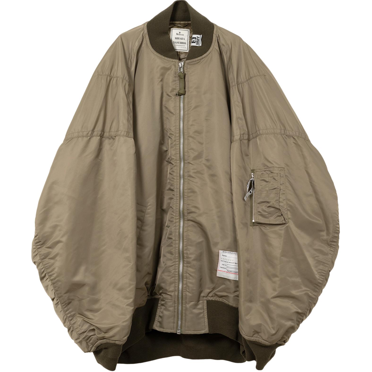 Maison Mihara Yasuhiro FW24 Minimalist Zip-Up Jacket Black Long Sleeve A13BL054-BLACK