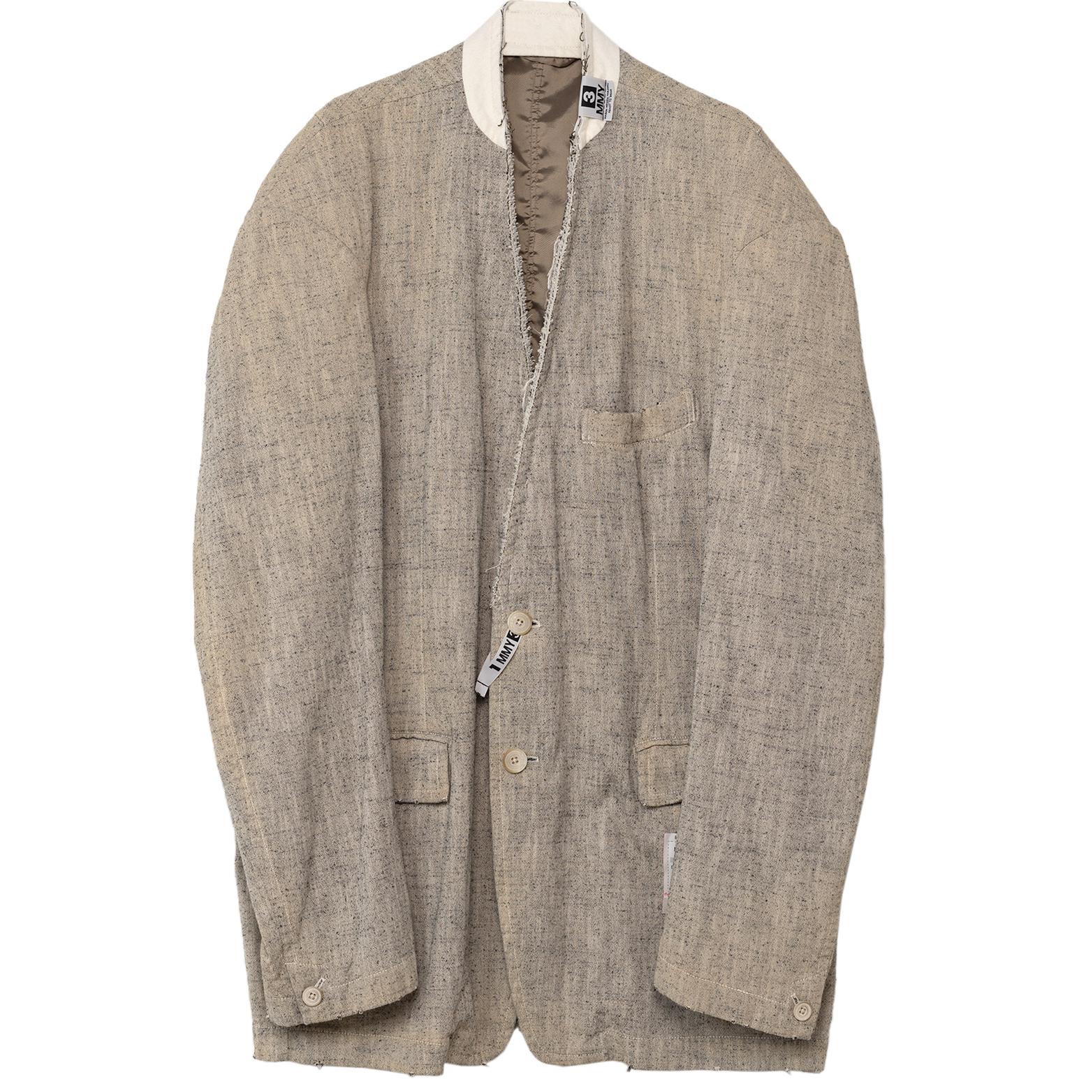 Maison Mihara Yasuhiro FW24 Oversized Casual Button Long Sleeve Jacket Black Mens A13JK031-BLACK