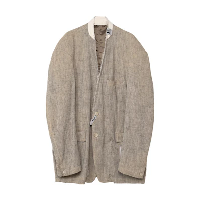 Maison Mihara Yasuhiro FW24 Oversized Casual Button Long Sleeve Jacket Black Mens A13JK031-BLACK