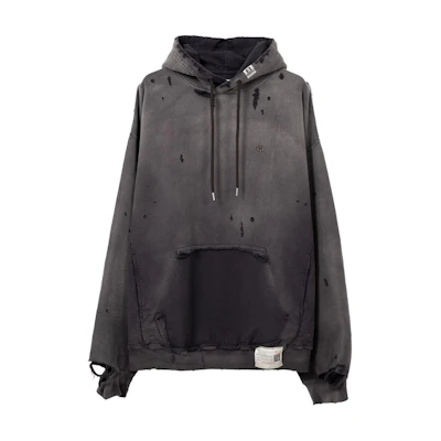 Maison Mihara Yasuhiro FW24 Oversized Faded Distressed Hoodie Men Brown A13HD542-BROWN