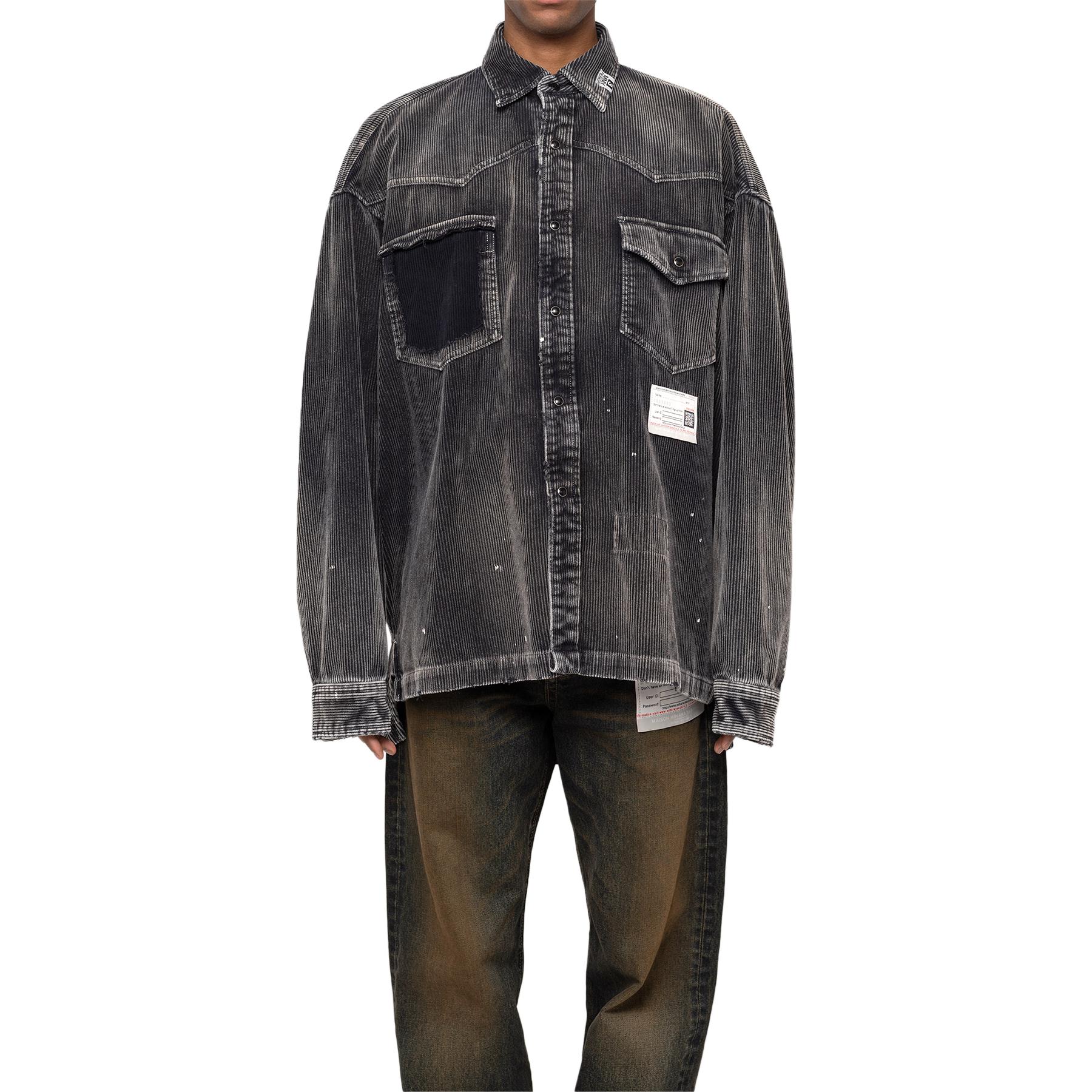 Maison Mihara Yasuhiro FW24 Retro Pocket Long Sleeve Shirt Men’s Black A13SH086-BLACK 圖 4