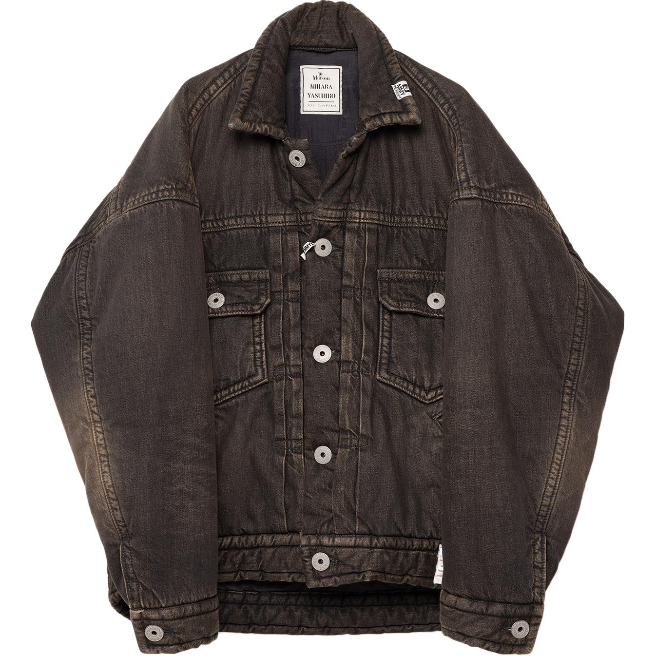 Maison Mihara Yasuhiro FW24 Vintage Distressed Button-Up Jacket Black A13BL026-BLACK 圖 2